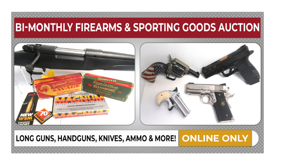 Firearms Sporting Goods Online Auction Bidding Ends Tonight